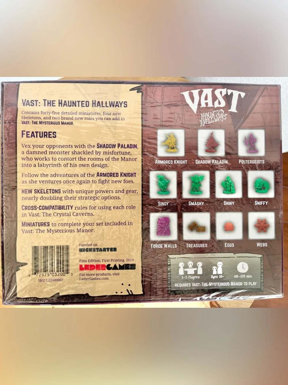 Leder Games Vast: The Haunted Hallways Expansion 1st Ed. - NEW w/SHRINK